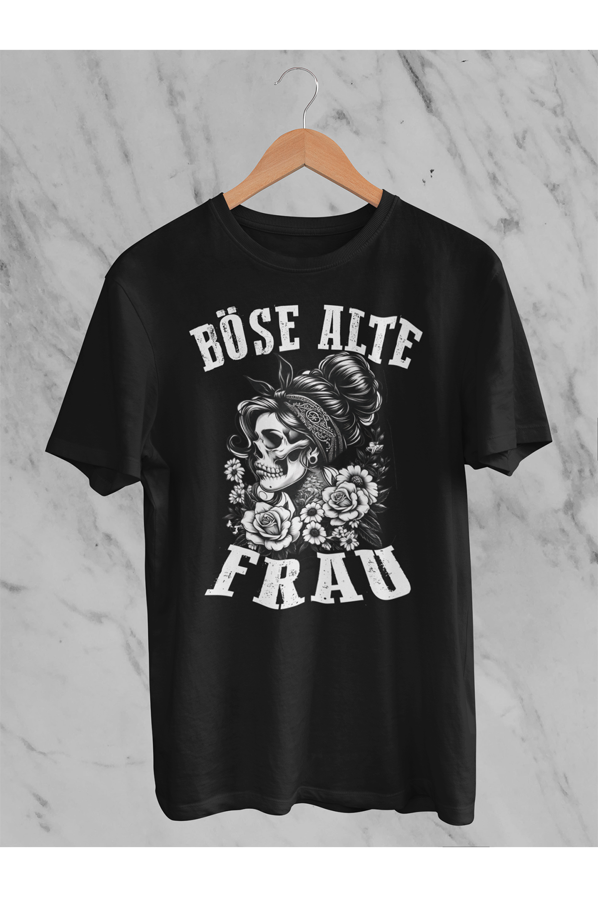 T-Shirt Böse alte Frau D5