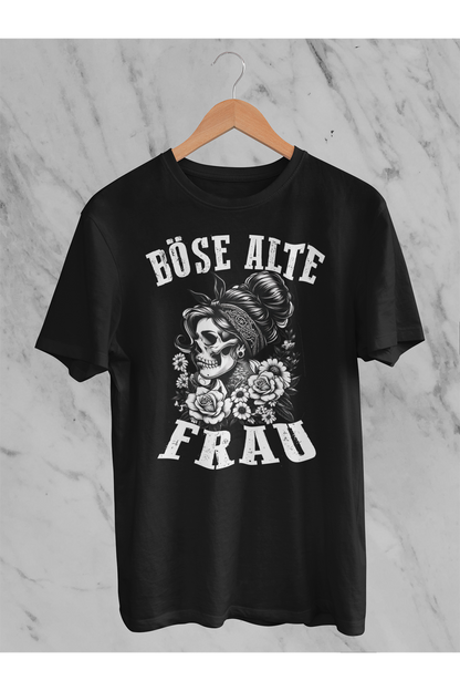 T-Shirt Böse alte Frau D5