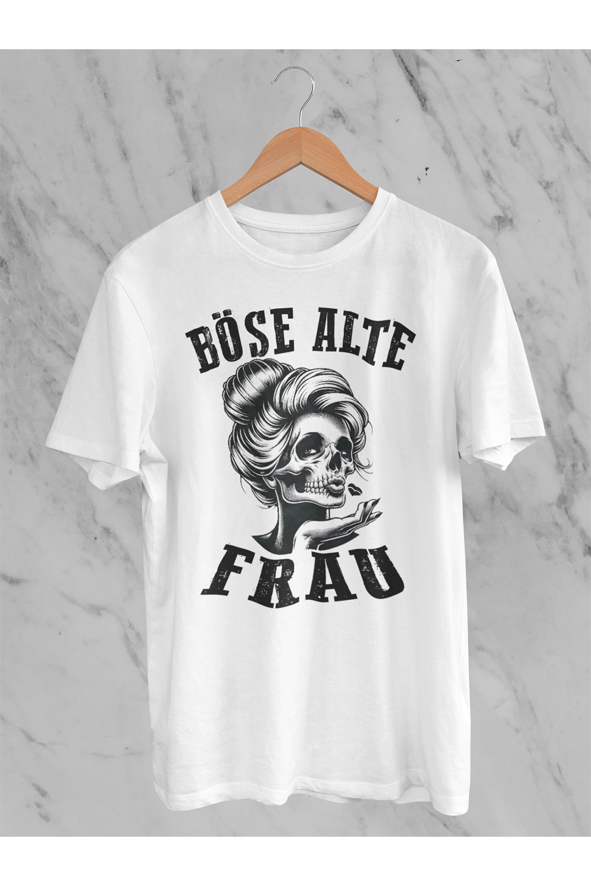 T-Shirt Böse alte Frau D6