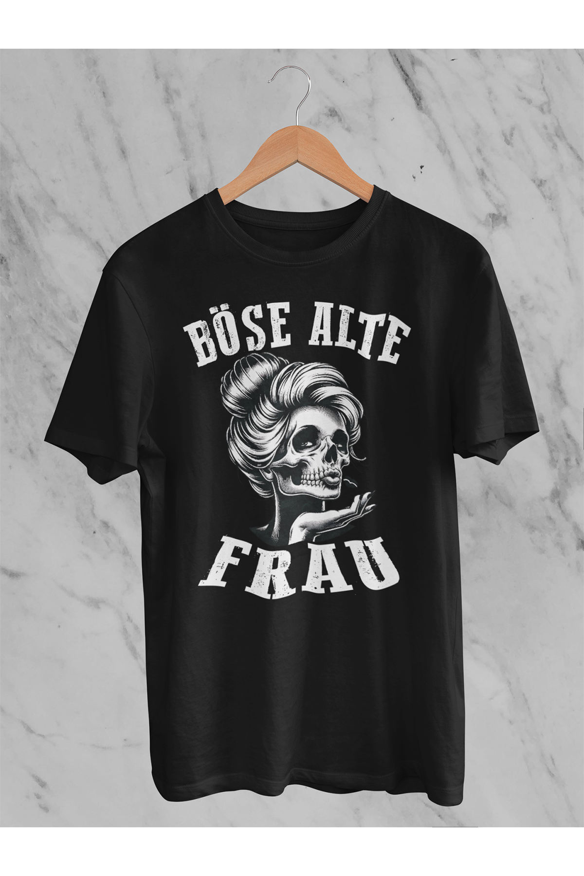T-Shirt Böse alte Frau D6