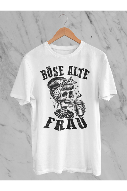 T-Shirt Böse alte Frau D7