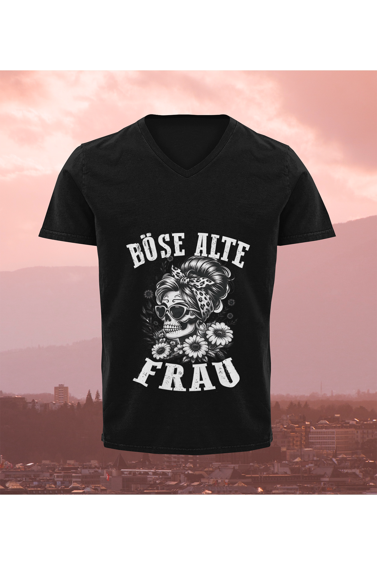 T-Shirt Böse alte Frau D2