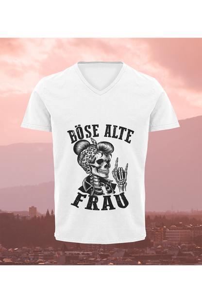T-Shirt Böse alte Frau D3