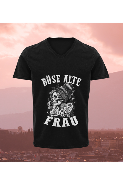 T-Shirt Böse alte Frau D5