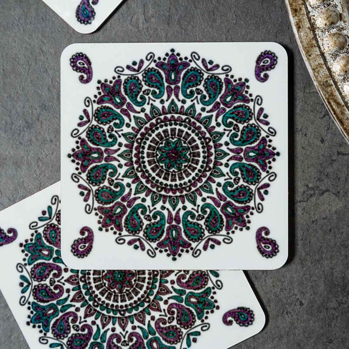 Untersetzer-Rohling, quadratisch